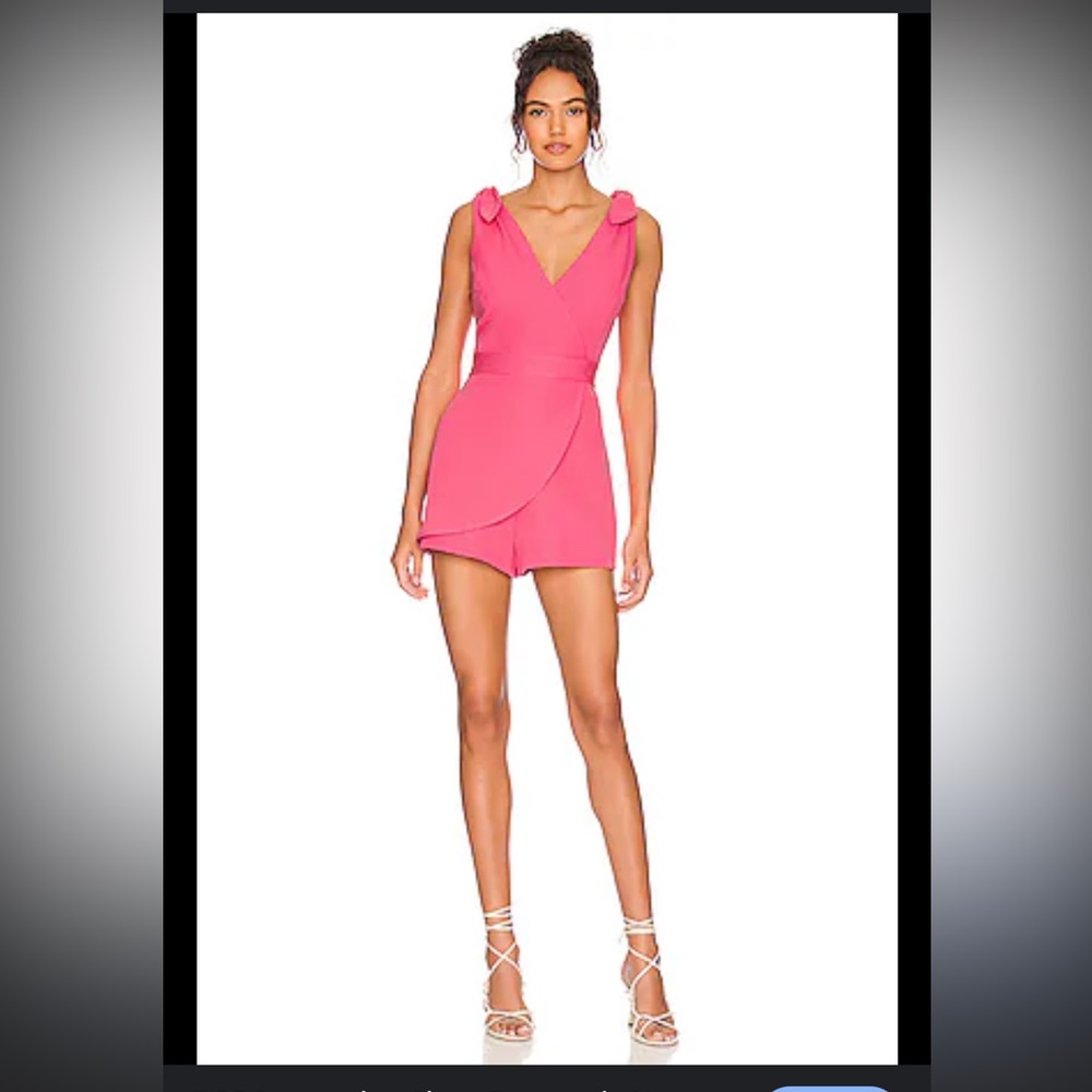 BCBGeneration Pink Sleeveless Skort Romper